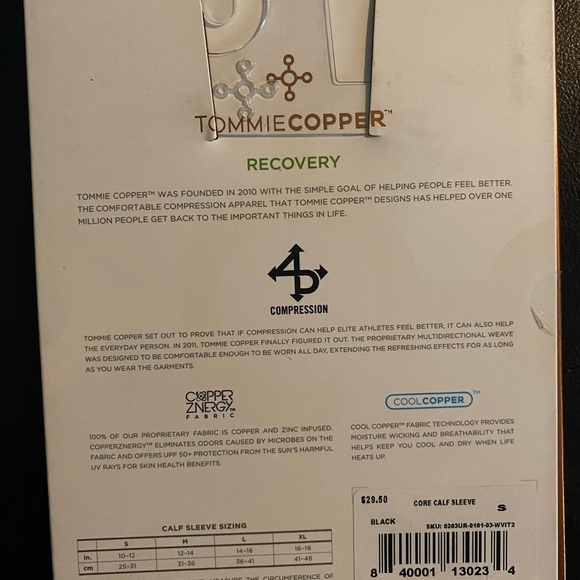 TOMMIE COPPER Women’s Recovery Compression Calf Sleeve BNWT! - Picture 2 of 2